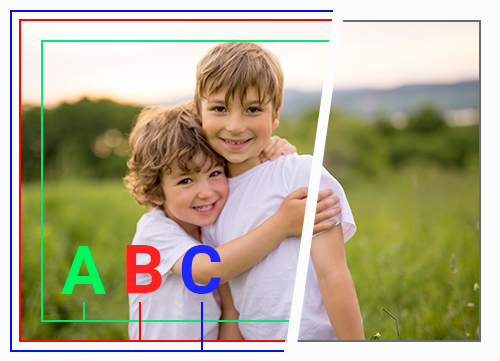 Photo après découpe de la carte