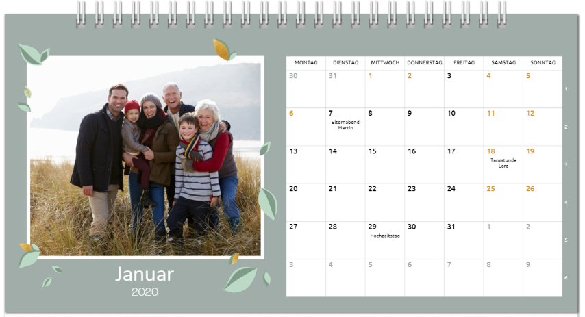 smartphoto: Neu im Bereich Fotokalender