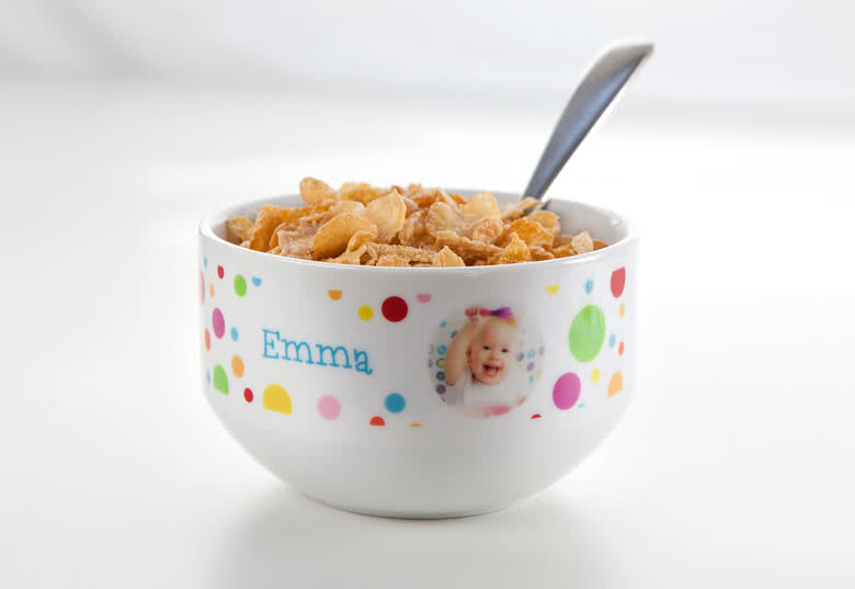 Idée cadeau : bol personnalisé petit déjeûner avec photo