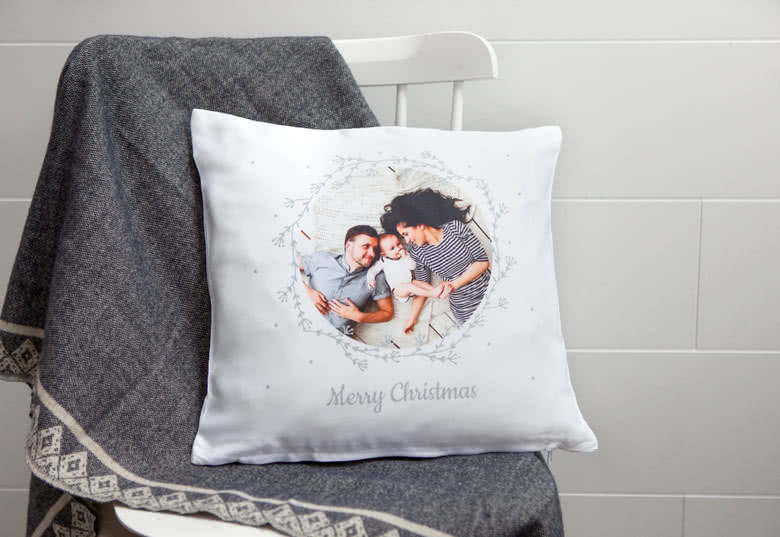Personalised cushion with photo Print photo on pillow smartphoto UK