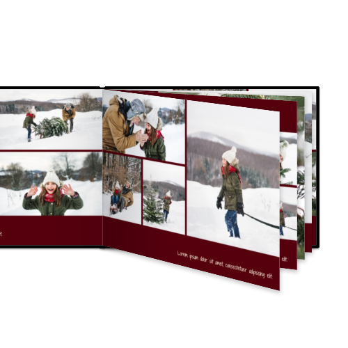Fotoboek L liggend zwart lederen kaft platliggend Fotoboek L liggend zwart lederen kaft platliggend