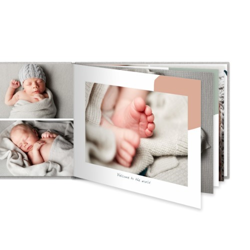 Fotoboek L liggend linnen kaft platliggend Fotoboek L liggend linnen kaft platliggend