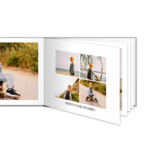 Livre photo L paysage - couverture rigide en lin Livre photo L paysage - couverture rigide en lin