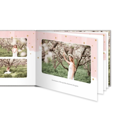 Livre photo L paysage - couverture rigide en lin Livre photo L paysage - couverture rigide en lin