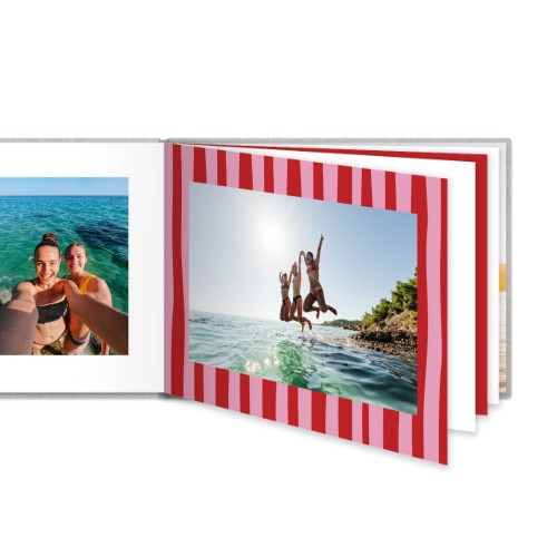 Fotoboek L liggend linnen kaft platliggend Fotoboek L liggend linnen kaft platliggend