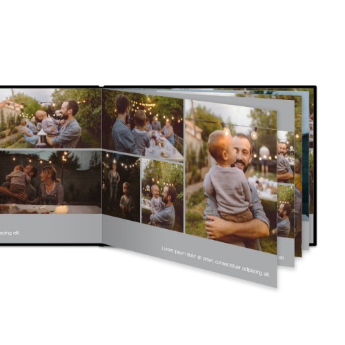 Fotobok XL liggande deluxe hårt omslag - Läderimitation