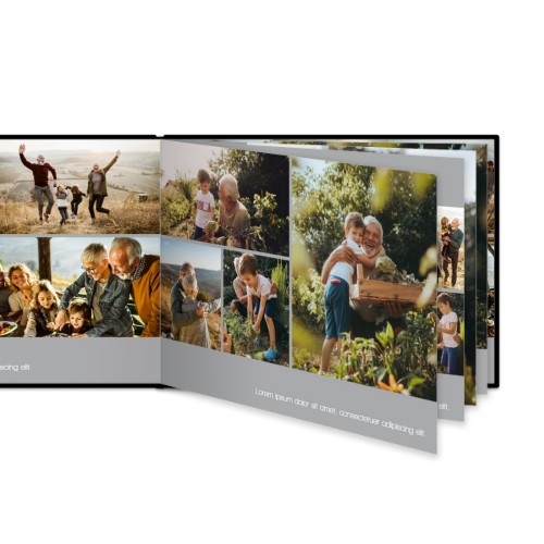 XL liggande hårt omslag - Läderimitation