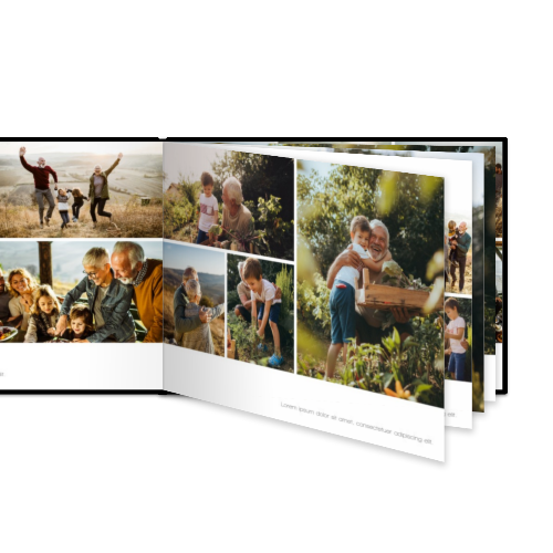 Livre photo XL paysage - couverture rigide en simili cuir Livre photo XL paysage - couverture rigide en simili cuir