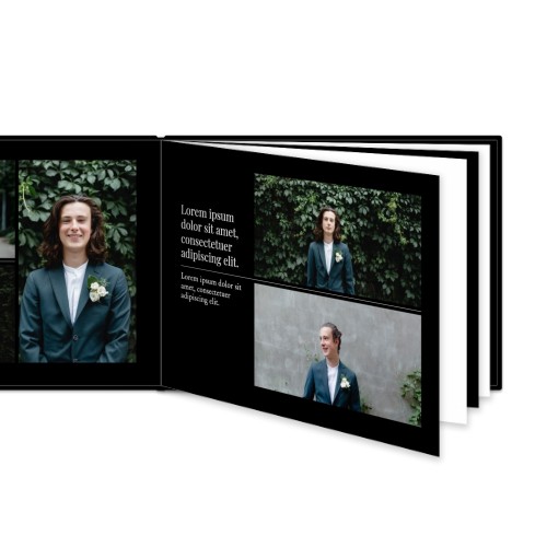 Fotoboek XL liggend - harde lederen kaft