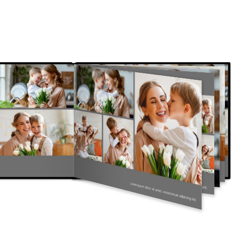 Fotobok XL Liggende Deluxe - Hard perm lærimitasjon