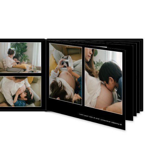 XL liggande hårt omslag - Läderimitation