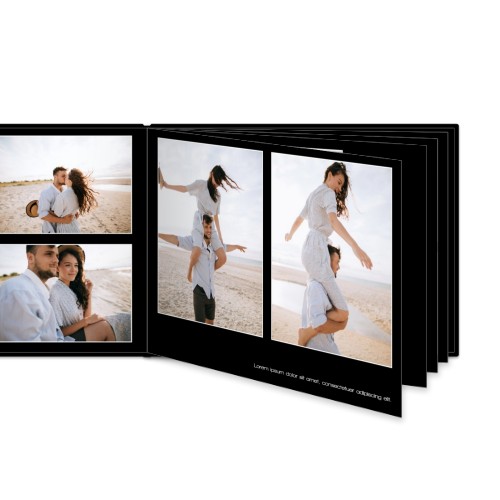 XL liggande hårt omslag - Läderimitation