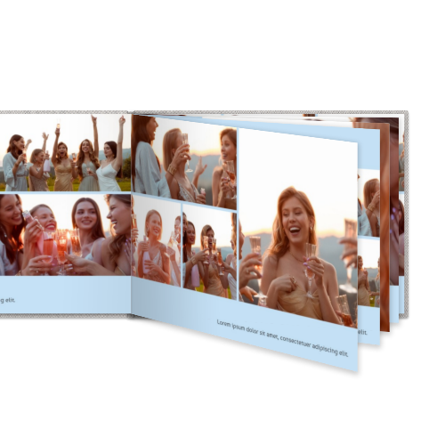 Livre photo XL paysage - couverture rigide en lin Livre photo XL paysage - couverture rigide en lin