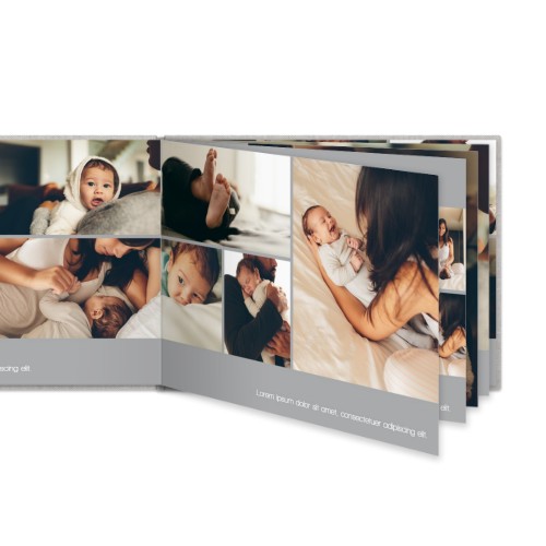 Fotobok XL liggande deluxe hårt omslag - Linne