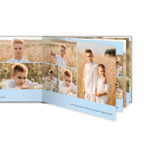 Livre photo XL paysage - couverture rigide en lin Livre photo XL paysage - couverture rigide en lin