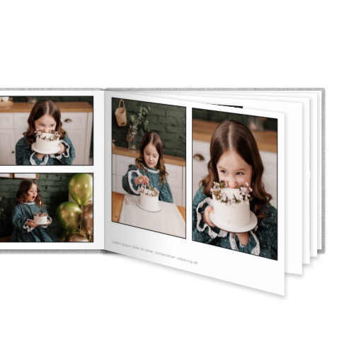 Livre photo XL paysage - couverture rigide en lin Livre photo XL paysage - couverture rigide en lin