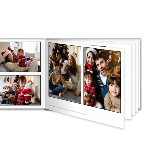 Livre photo XL paysage - couverture rigide en lin Livre photo XL paysage - couverture rigide en lin