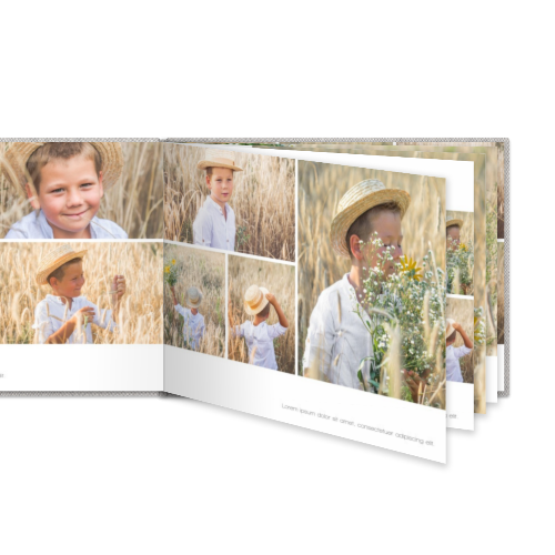 Fotobok XL liggande deluxe hÄrt omslag - Linne Fotobok XL liggande deluxe hÄrt omslag - Linne
