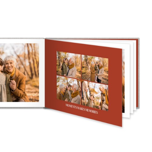 Livre photo XL paysage - couverture rigide en lin Livre photo XL paysage - couverture rigide en lin
