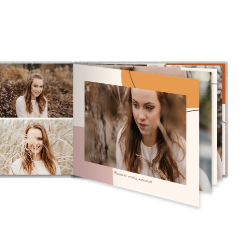 Fotobok XL liggande deluxe hårt omslag - Linne