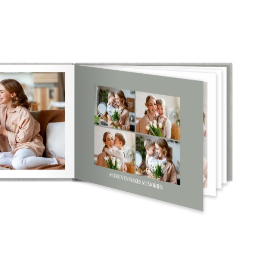 Livre photo XL paysage - couverture rigide en lin Livre photo XL paysage - couverture rigide en lin