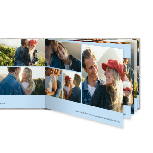 Livre photo XL paysage - couverture rigide en lin Livre photo XL paysage - couverture rigide en lin