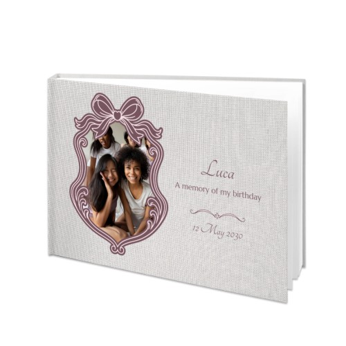 Photo Book Extra Large Landscape Hard Linen Photo Cover