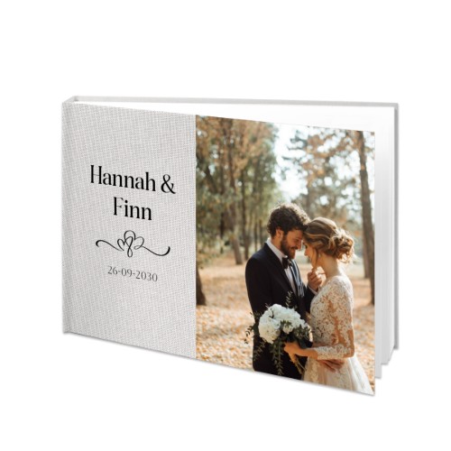 Fotoboek XL liggend harde linnen fotokaft