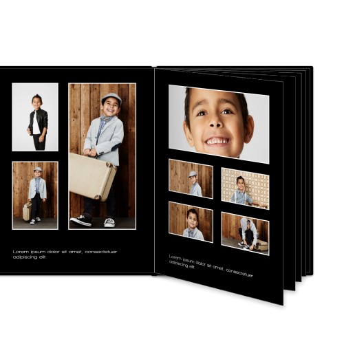 L portrait - couverture rigide en simili cuir