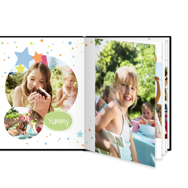 L portrait - couverture rigide en simili cuir