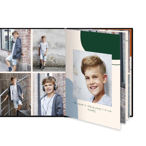 Livre photo L portrait - couverture rigide en simili cuir