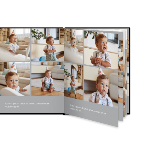 Fotobok stor portrÀtt hÄrt omslag - LÀderimitation Fotobok stor portrÀtt hÄrt omslag - LÀderimitation