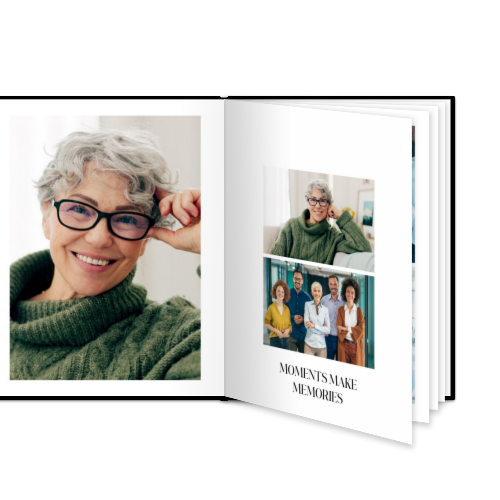 Livre photo L portrait - couverture rigide en simili cuir