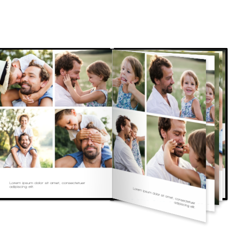 Fotobok stor portrÀtt hÄrt omslag - LÀderimitation Fotobok stor portrÀtt hÄrt omslag - LÀderimitation