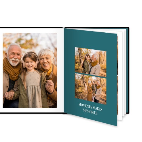 Livre photo L portrait - couverture rigide en simili cuir