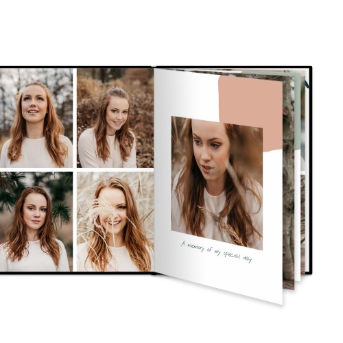Livre photo L portrait - couverture rigide en simili cuir