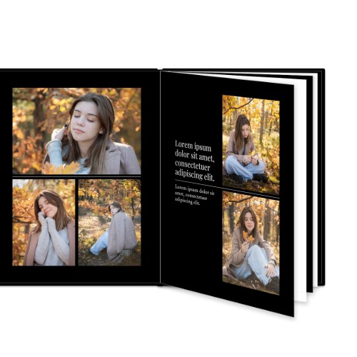 Livre photo L portrait - couverture rigide en simili cuir