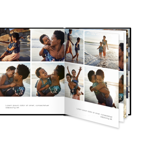 Fotobok stor portrÀtt hÄrt omslag - LÀderimitation Fotobok stor portrÀtt hÄrt omslag - LÀderimitation