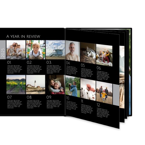 Fotobok Large Stående - Hard perm lærimitasjon