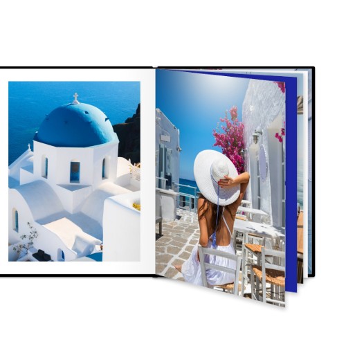 L portrait - couverture rigide en simili cuir
