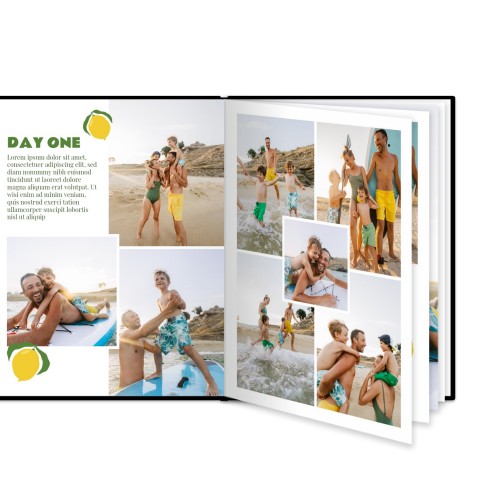 L Hochformat - Hardcover Lederlook