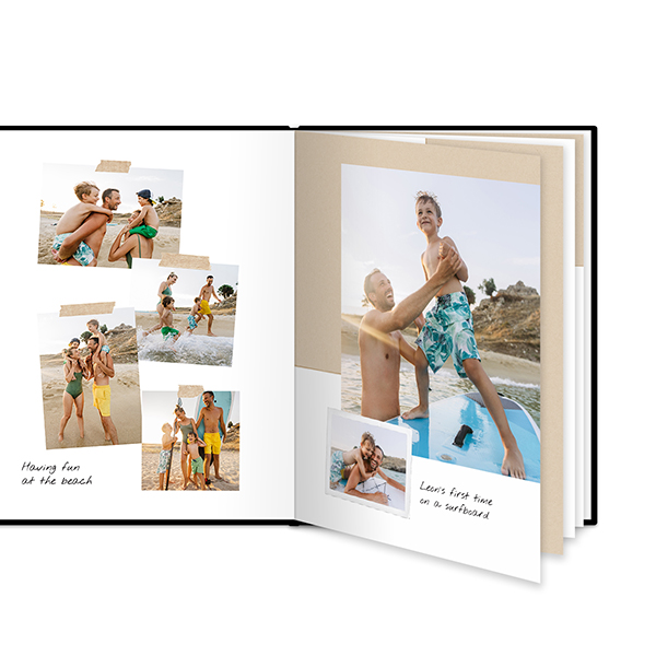 L Hochformat - Hardcover Lederlook