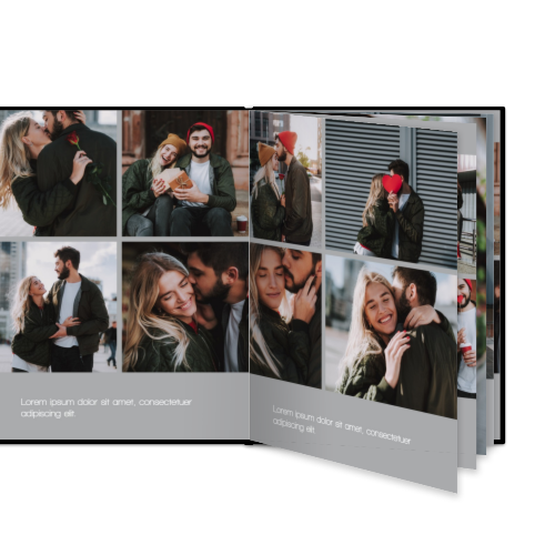 Fotobok stor portrÀtt hÄrt omslag - LÀderimitation Fotobok stor portrÀtt hÄrt omslag - LÀderimitation