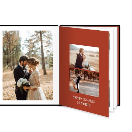 Livre photo L portrait - couverture rigide en simili cuir