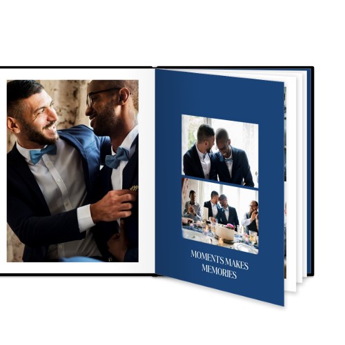 Livre photo L portrait - couverture rigide en simili cuir