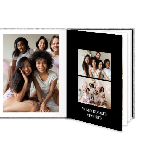 Livre photo L portrait - couverture rigide en lin Livre photo L portrait - couverture rigide en lin