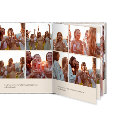 Fotobok stor portrÀtt hÄrt omslag - Linne Fotobok stor portrÀtt hÄrt omslag - Linne