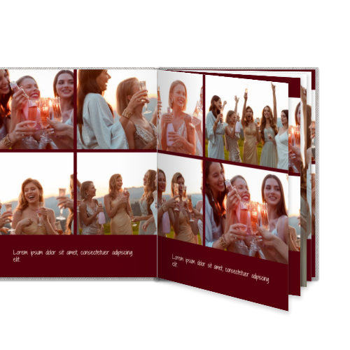 Livre photo L portrait - couverture rigide en lin Livre photo L portrait - couverture rigide en lin