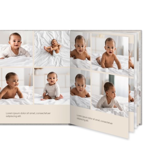 L portrait - couverture rigide en lin