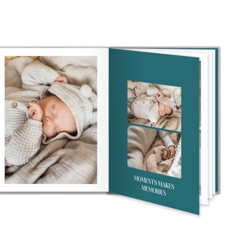 Stor stående Fotobog hårdt cover linnedomslag